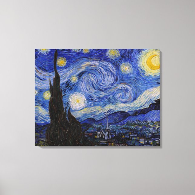 Vincent Van Gogh - The Starry night Canvas Print (Front)