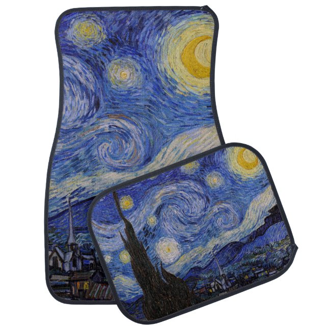 Vincent Van Gogh - The Starry night Car Floor Mat (Set)