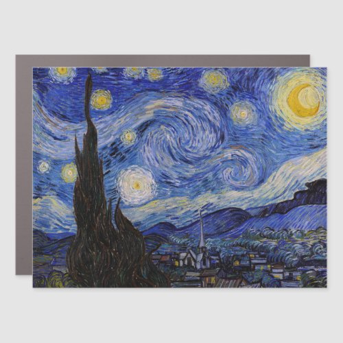 Vincent Van Gogh _ The Starry night Car Magnet
