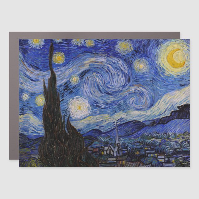 Vincent Van Gogh - The Starry night Car Magnet (Front)
