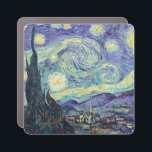Vincent Van Gogh/ The Starry Night   Car Magnet<br><div class="desc">Vincent Van Gogh The Starry Night. This is an old masterpiece from the dutch master painter Vincent Van Gogh was a dutch post impressionist painter.  This image is in the public domain.</div>