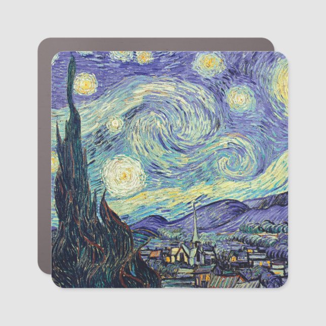 Vincent Van Gogh/ The Starry Night   Car Magnet (Front)