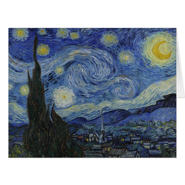 Vincent Van Gogh, The Starry Night Cards (Front Horizontal)