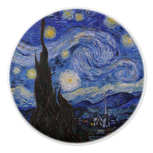 Vincent Van Gogh - The Starry night Ceramic Knob