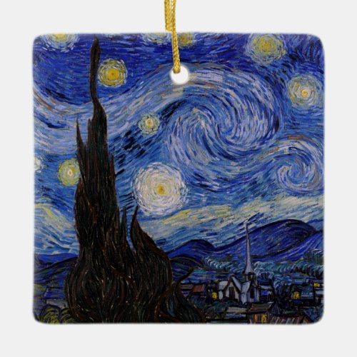 Vincent Van Gogh _ The Starry night Ceramic Ornament