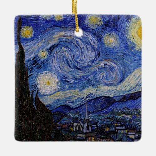 Vincent Van Gogh _ The Starry night Ceramic Ornament
