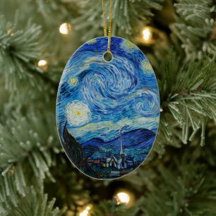 Vincent Van Gogh The Starry Night Ceramic Ornament