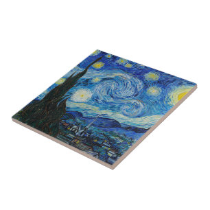 Vincent Van Gogh The Starry Night Ceramic Tile