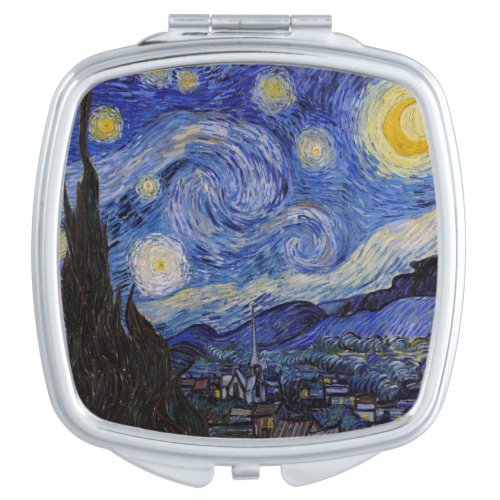 Vincent Van Gogh _ The Starry night Compact Mirror