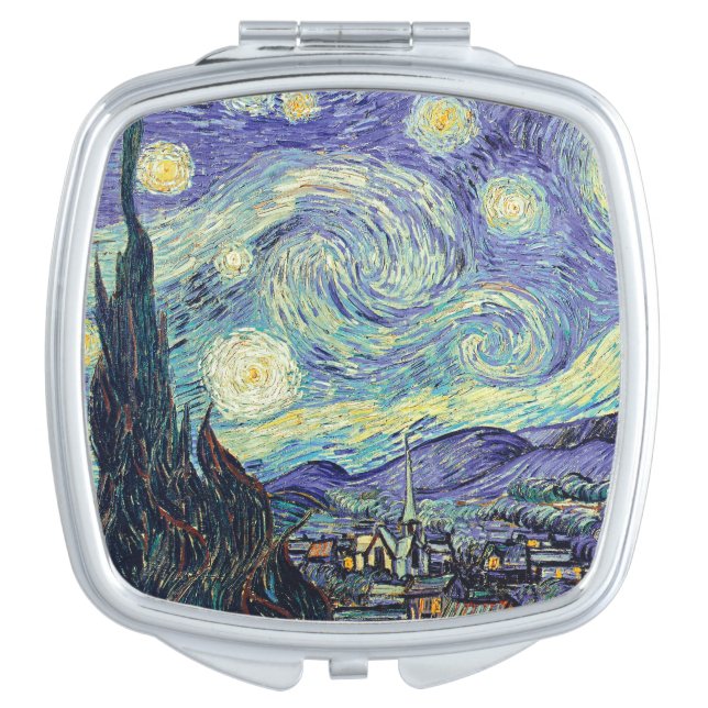 Vincent Van Gogh. The Starry Night Compact Mirror (Front)