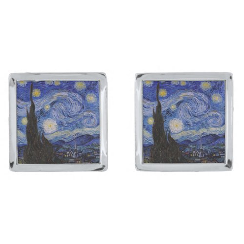Vincent Van Gogh _ The Starry night Cufflinks