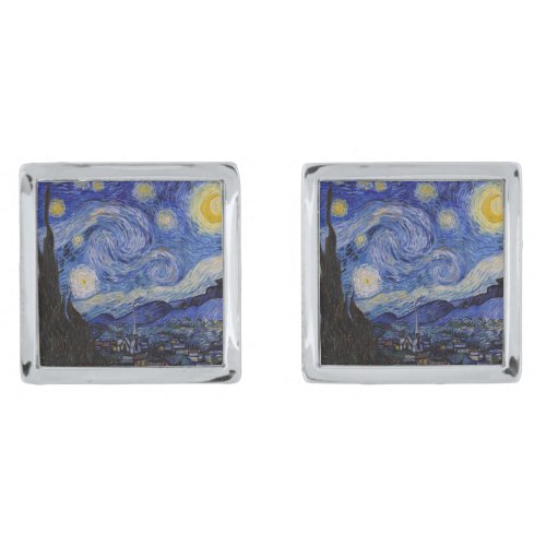 Vincent Van Gogh _ The Starry night Cufflinks