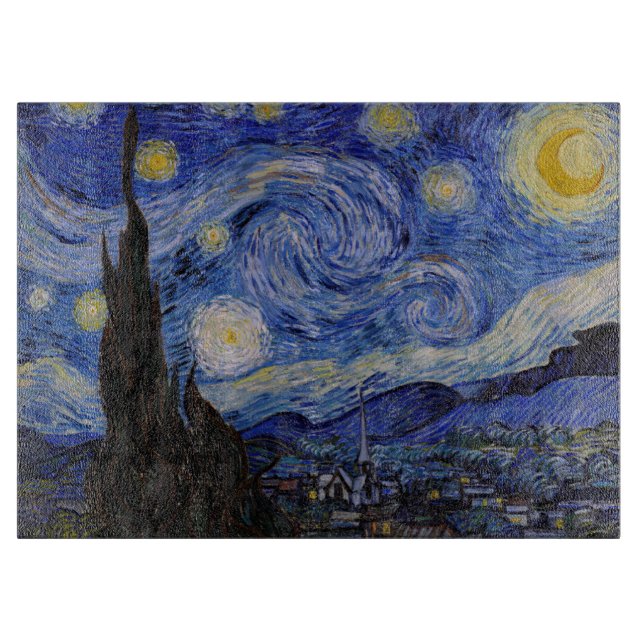 Vincent Van Gogh - The Starry night Cutting Board (Front)