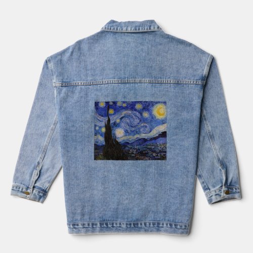 Vincent Van Gogh _ The Starry night Denim Jacket