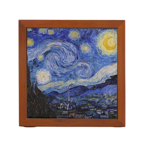 Vincent Van Gogh _ The Starry night  Desk Organizer