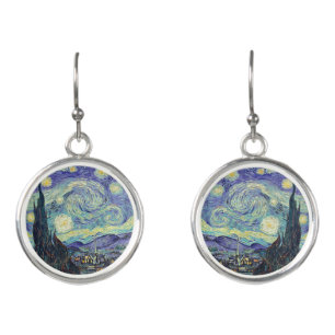 Vincent Van Gogh The Starry Night Earrings