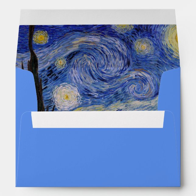 Vincent Van Gogh - The Starry night Envelope (Back (Bottom))