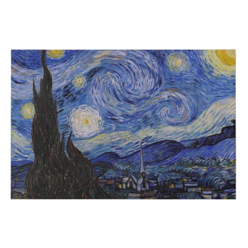 Vincent Van Gogh _ The Starry night Faux Canvas Print