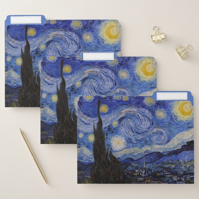 Vincent Van Gogh - The Starry night File Folder (Set)