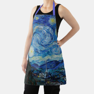 Vincent Van Gogh The Starry Night Fine Art Apron