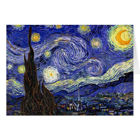 Vincent Van Gogh - The Starry Night Fine Art Cards (Front Horizontal)