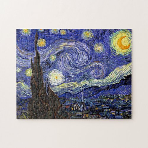 Vincent Van Gogh _ The Starry Night Fine Art Jigsaw Puzzle