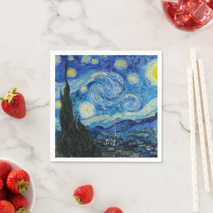 Vincent Van Gogh The Starry Night Fine Art Napkins