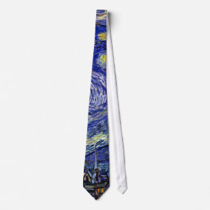 Vincent Van Gogh - The Starry Night Fine Art Neck Tie