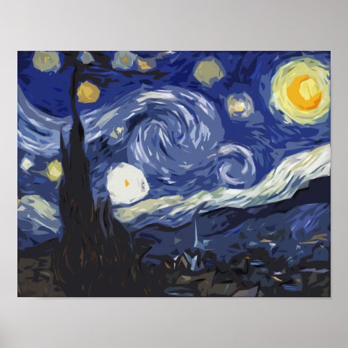 Vincent Van Gogh The Starry Night Fine Art Poster