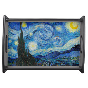 Vincent Van Gogh The Starry Night Fine Art Serving Tray