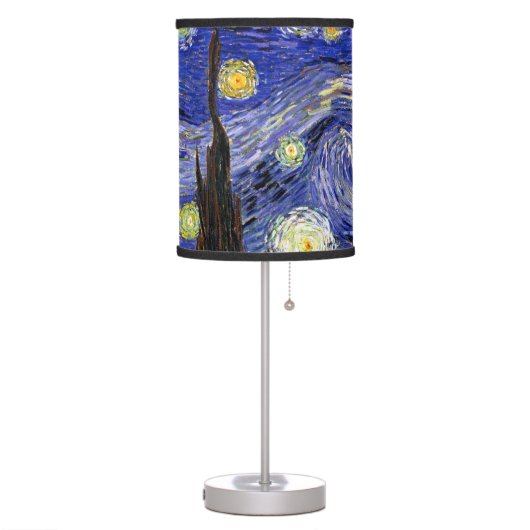 Vincent Van Gogh - The Starry Night Fine Art Table Lamp (Left)