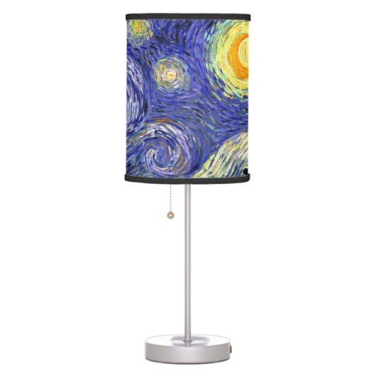 Vincent Van Gogh - The Starry Night Fine Art Table Lamp (Right)