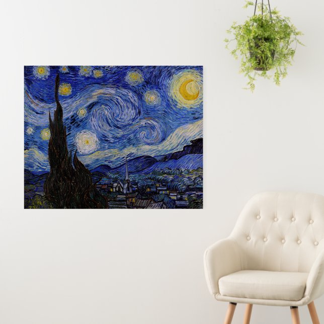 Vincent Van Gogh - The Starry night Foam Board (In Situ (Wall))