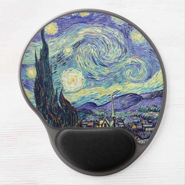Vincent Van Gogh/ The Starry Night    Gel Mouse Pad (Front)