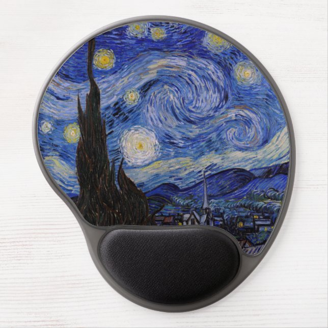 Vincent Van Gogh - The Starry night Gel Mouse Pad (Front)