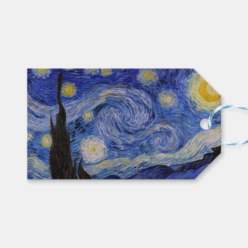 Vincent Van Gogh _ The Starry night Gift Tags