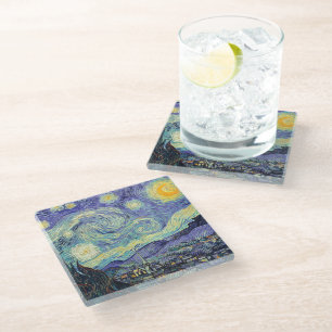 Vincent Van Gogh/ The Starry Night Glass Coaster