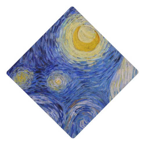 Vincent Van Gogh _ The Starry night Graduation Cap Topper