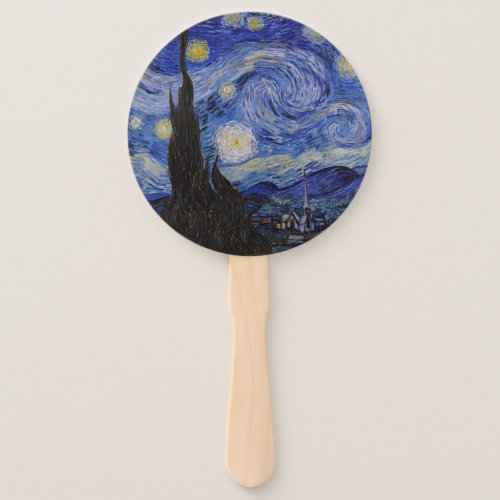Vincent Van Gogh _ The Starry night Hand Fan