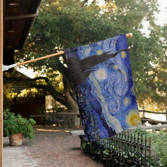 Vincent Van Gogh - The Starry night House Flag (In SItu)