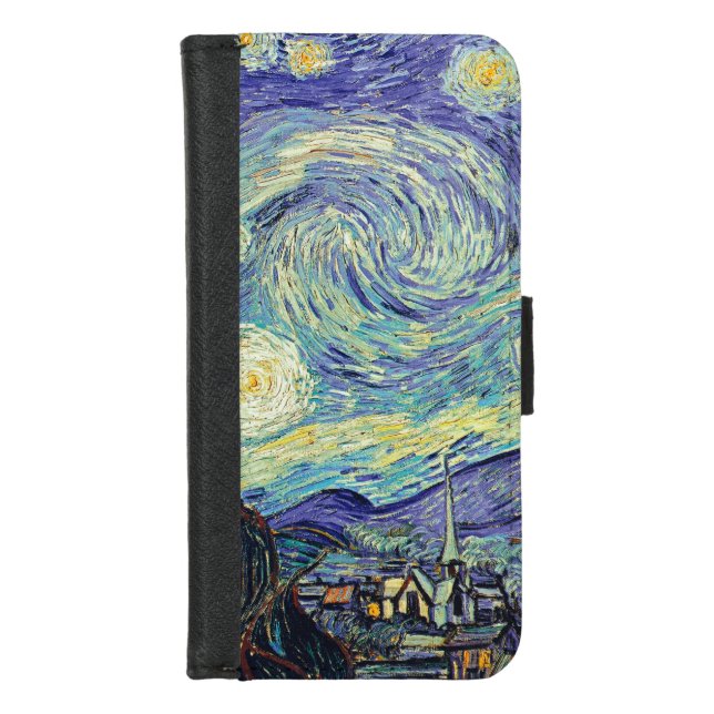 Vincent Van Gogh The Starry Night iPhone Wallet Case (Front)