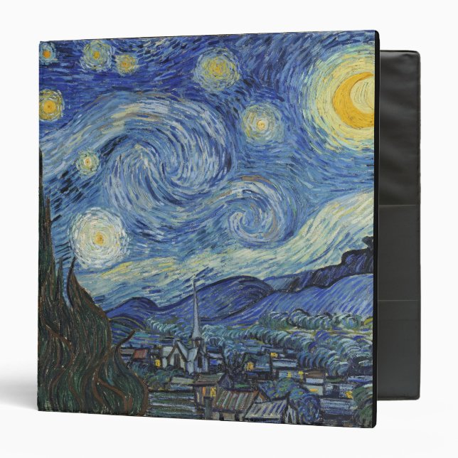 Vincent van Gogh | The Starry Night, June 1889 Binder (Front/Inside)