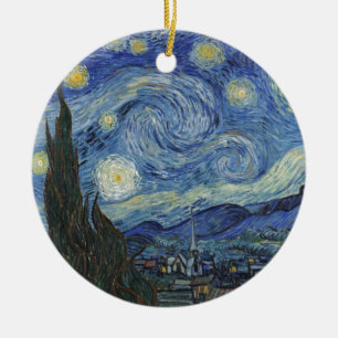 Vincent van Gogh The Starry Night, June 1889 Ceramic Ornament