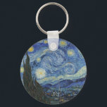 Vincent van Gogh | The Starry Night, June 1889 Keychain<br><div class="desc">VAN GOGH->Post-Impressionist, stars, star, nocturne, landscape, church spire, moon, moonlight, tree, sky, cosmic, St, Remy, Provence, French, Saint-Remy, Post-Impressionism, iconic\\The Starry Night,  June 1889 (oil on canvas),  Gogh,  Vincent van (1853-90) / Museum of Modern Art,  New York,  USA / The Bridgeman Art Library | Image Collection Number: XOS702746</div>