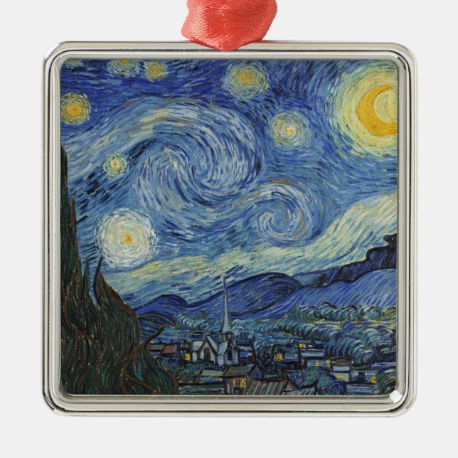 Vincent van Gogh | The Starry Night, June 1889 Metal Ornament (Front)