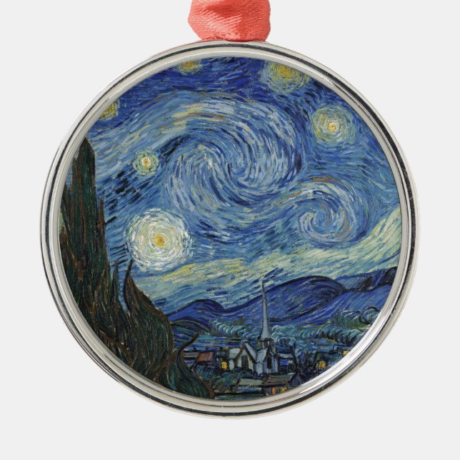 Vincent van Gogh | The Starry Night, June 1889 Metal Ornament (Front)