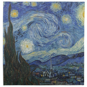 Vincent van Gogh The Starry Night, June 1889 Napkin