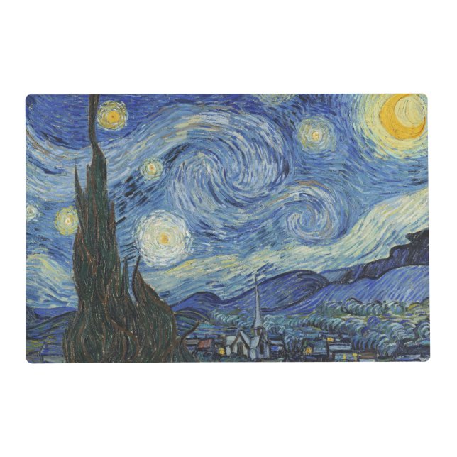 Vincent van Gogh | The Starry Night, June 1889 Placemat (Front)