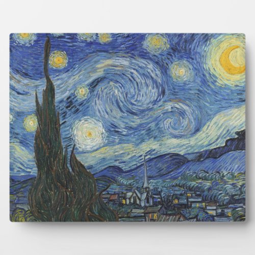 Vincent van Gogh  The Starry Night June 1889 Plaque