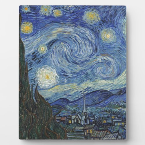 Vincent van Gogh  The Starry Night June 1889 Plaque